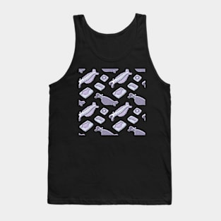 Anomalocaris Animal and Fossils Pattern Tank Top